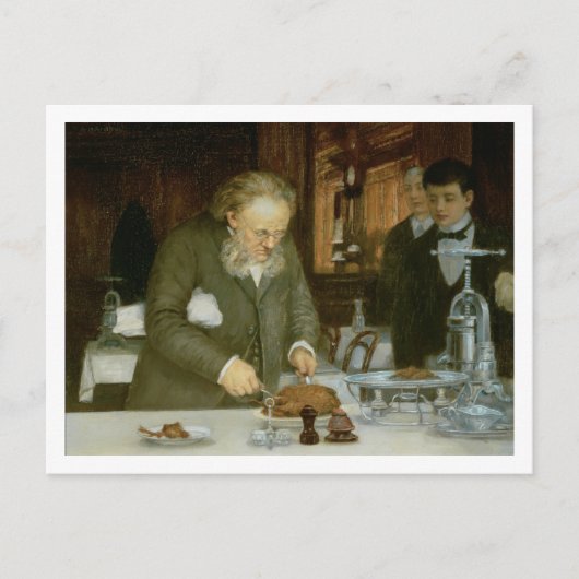 ラトゥールダルゲントレストランでのシーン ポストカード (正面)