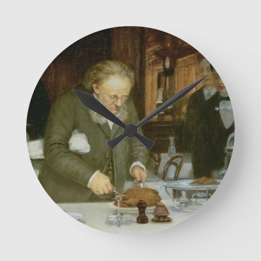 ラトゥールダルゲントレストランでのシーン ラウンド壁時計 (正面)