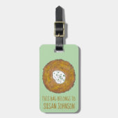 ラトクポテトパンケーキユダヤ料理グルメ ラゲッジタグ (正面縦)