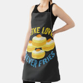 ラトケ愛は決してユダヤおもしろい人ハヌカーの贈り物を冷やす エプロン (インサイチュ)