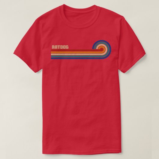ラトドッグレトロサンセット Tシャツ (デザイン正面)
