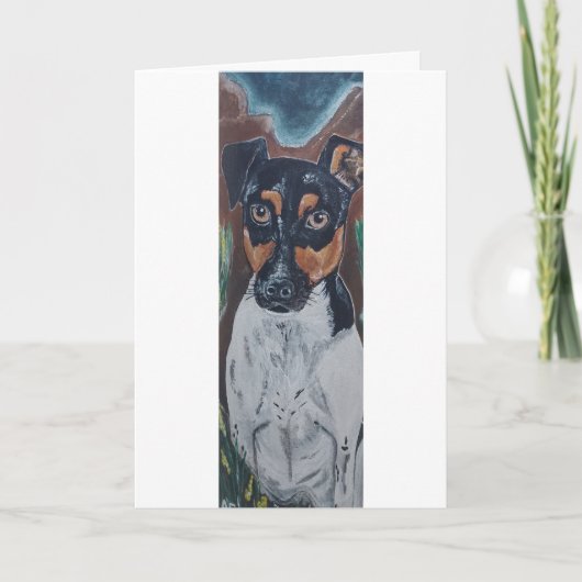 ラトネロインキャニオン絵を描ズバイアルフレッドキツネ カード (正面)