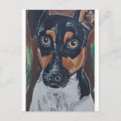 ラトネロインキャニオン絵を描ズバイアルフレッドキツネ ポストカード (正面)