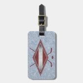 ラトビアのアイスホッケーラゲッジタグテンプレート ラゲッジタグ (正面縦)