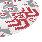 ラトビアのアユークリスフォークアート幾何学的メダリオン カッティングボード (角)