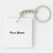 ラトビアのアユークリスフォークアート幾何学的メダリオン キーホルダー (裏面)