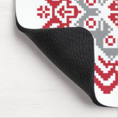 ラトビアのアユークリスフォークアート幾何学的メダリオン マウスパッド (コーナー)