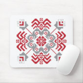 ラトビアのアユークリスフォークアート幾何学的メダリオン マウスパッド (マウス)