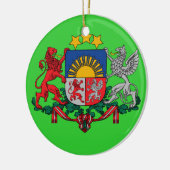 ラトビアのカスタムな陶磁器のオーナメント セラミックオーナメント (左)