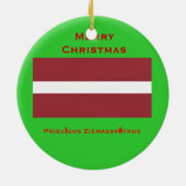 ラトビアのカスタムな陶磁器のオーナメント セラミックオーナメント (裏面)