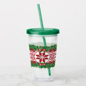 ラトビアのクリスマスの星 アクリルタンブラー (左)