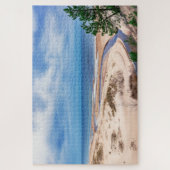 ラトビアのバルト海付近の白い砂のビーチ ジグソーパズル (縦)