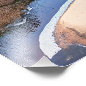 ラトビアのバルト海付近の白い砂のビーチ フォトプリント            (角)