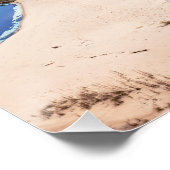 ラトビアのバルト海付近の白い砂のビーチ ポスター (コーナー)