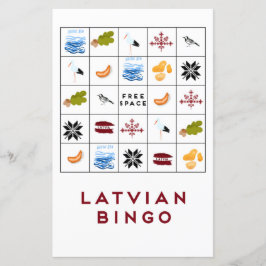 ラトビアのビンゴカードバージョン6