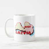 ラトビアのマグ コーヒーマグカップ (左)