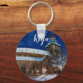 ラトビアのリガにあるドーム大聖堂 キーホルダー (正面)