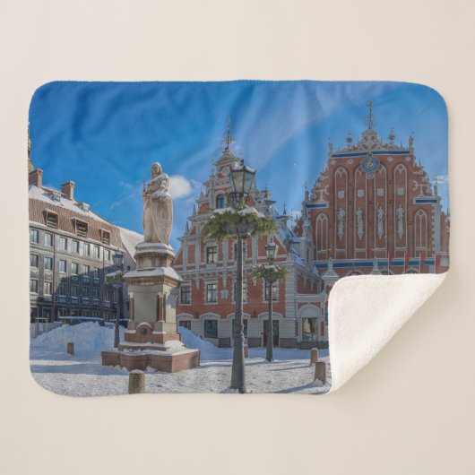 ラトビアのリガの歴史的市内中心部 シェルパブランケット (正面(横))