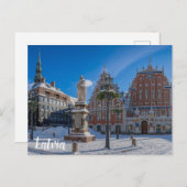 ラトビアのリガの歴史的市内中心部 ポストカード (正面/裏面)