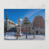 ラトビアのリガの歴史的市内中心部 ポストカード (正面)