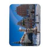 ラトビアのリガの歴史的市内中心部 マグネット (縦)