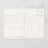 ラトビアのヴィズゼメ地方のゴールデンサンセット ポストカード (裏面)