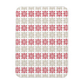 ラトビアの伝統的な太陽の幾何学模様VI マグネット (縦)