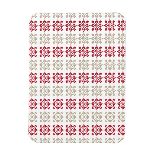 ラトビアの伝統的な太陽の幾何学模様VI マグネット (縦)