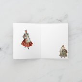 ラトビアの伝統的な衣裳 カード (内部)