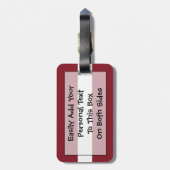 ラトビアの個人簡単IDのフラグ ラゲッジタグ (裏面縦)