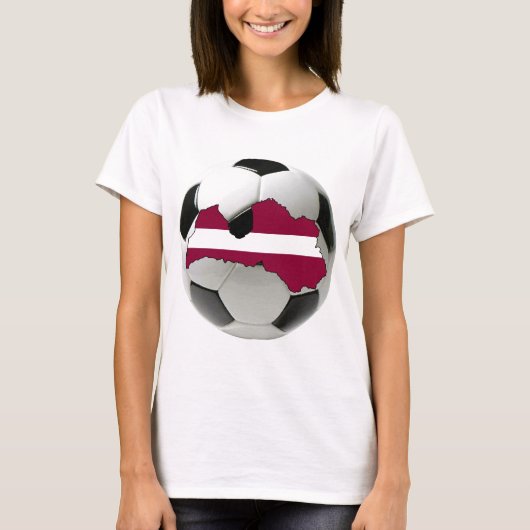 ラトビアの全国代表チーム Tシャツ (正面)