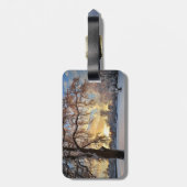 ラトビアの冬の田舎 ラゲッジタグ (裏面縦)