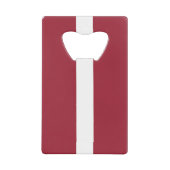 ラトビアの国旗 クレジットカード栓抜き (正面)