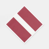 ラトビアの国旗 スタンダードランチョンナプキン (角)