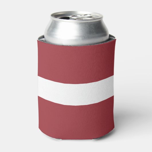 ラトビアの国旗 缶クーラー (缶正面)