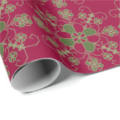 ラトビアの太陽/スノーフレーク包装紙デザイン ラッピングペーパー (ロールコーナー)