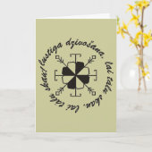 ラトビアの挨拶状 カード (黄色い花)