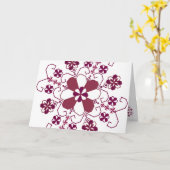 ラトビアの挨拶状 カード (黄色い花)