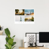 ラトビアの旅行写真コラージュ ポスター (ホームオフィス)