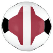 ラトビアの旗 サッカーボール (回転)