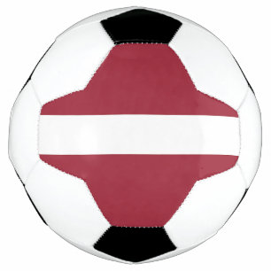 ラトビアの旗 サッカーボール