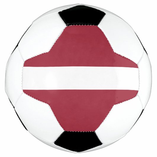 ラトビアの旗 サッカーボール (正面)