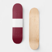 ラトビアの旗 スケートボード (正面)