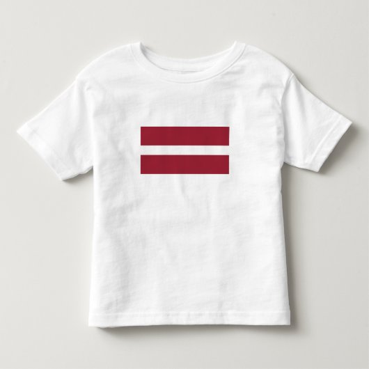 ラトビアの旗 トドラーTシャツ (正面)