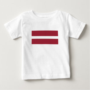 ラトビアの旗 ベビーTシャツ