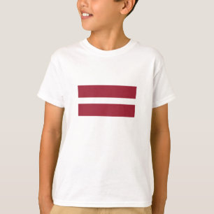 ラトビアの旗 Tシャツ