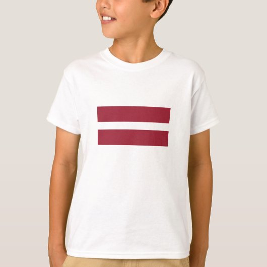 ラトビアの旗 Tシャツ (正面)