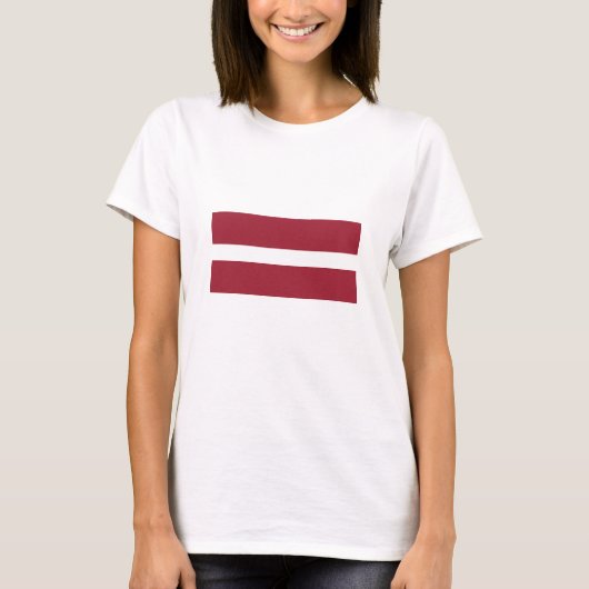 ラトビアの旗 Tシャツ (正面)