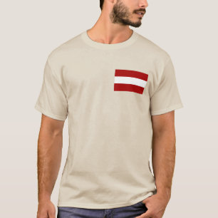 ラトビアの旗 Tシャツ