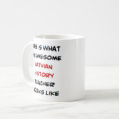 ラトビアの歴史先生、素晴らしマグ コーヒーマグカップ (正面左)